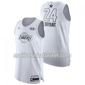 Maillot Homme Los Angeles Lakers Kobe Bryant 24 2018 All Star Jordan Brand Blanc Swingman
